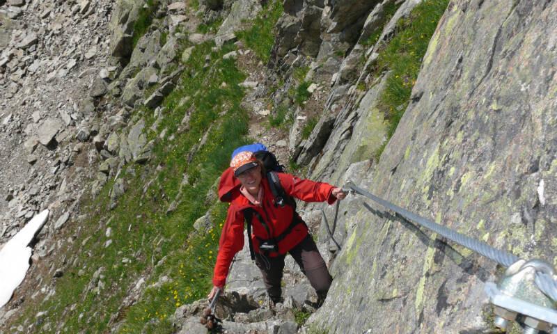 Der Aufstieg zur Kieler Wetterhütte auf dem Hoppe-Seyler-Weg ist einer der anspruchsvollsten Abschnitte der Runde.