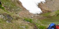 Auf dem Weg zur Kaltenberghütte passiert man mehrere kleine Seen; typisch für Urgesteinsgebirge.