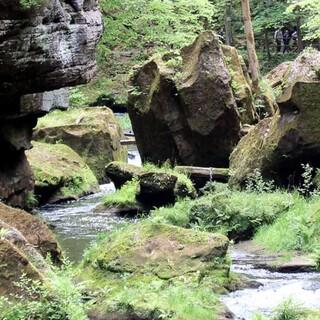 Who the f** is Edmund? Vielleicht der Erfinder dieser gleichnamigen Klamm? Foto: Swen Geißler