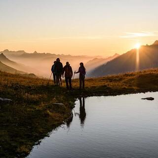 Sonnenuntergang bei Sankt Anton am Arlberg. Foto: Wolfgang Ehn 