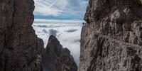 Über den Wolken auf dem „Bocchette Centrale“, Foto: Ralf Gantzhorn